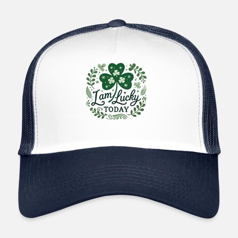 Lucky Clover Saint-Patrick Je suis heureux Casquette trucker 
