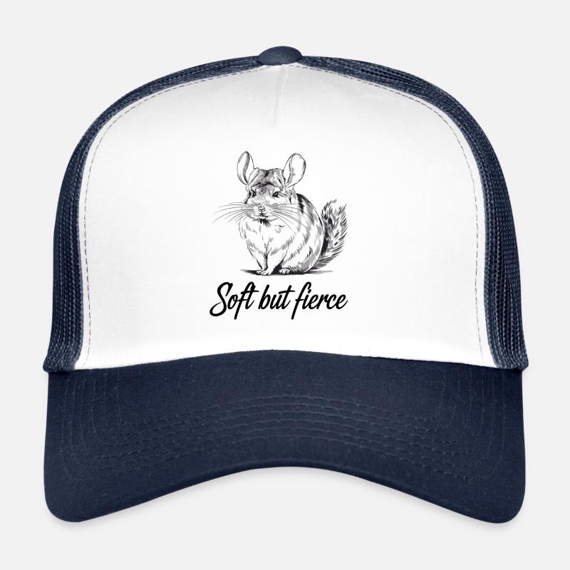 Delicate But Wild Chinchilla Illustration Trucker Cap