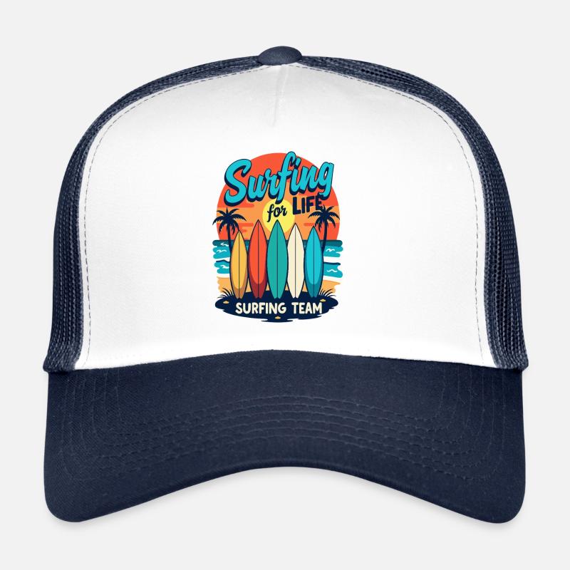 Surfing for Life Wellen Boards & Strand Trucker Cap