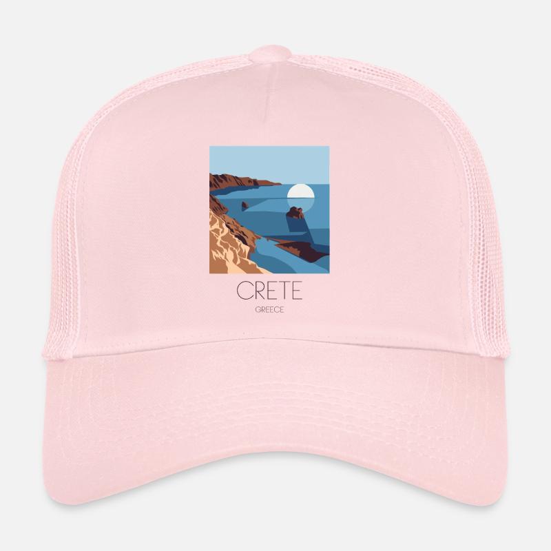 Crète Grèce Souvenir : Méditerranée Casquette trucker 
