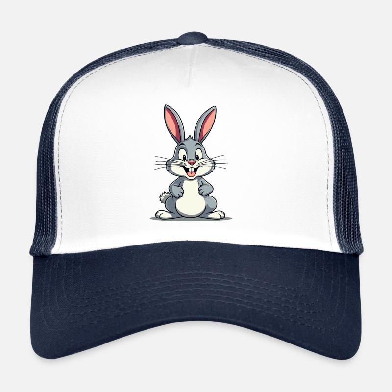 Drôle Lapin de Pâques Lapin mignon Pâques Casquette trucker 