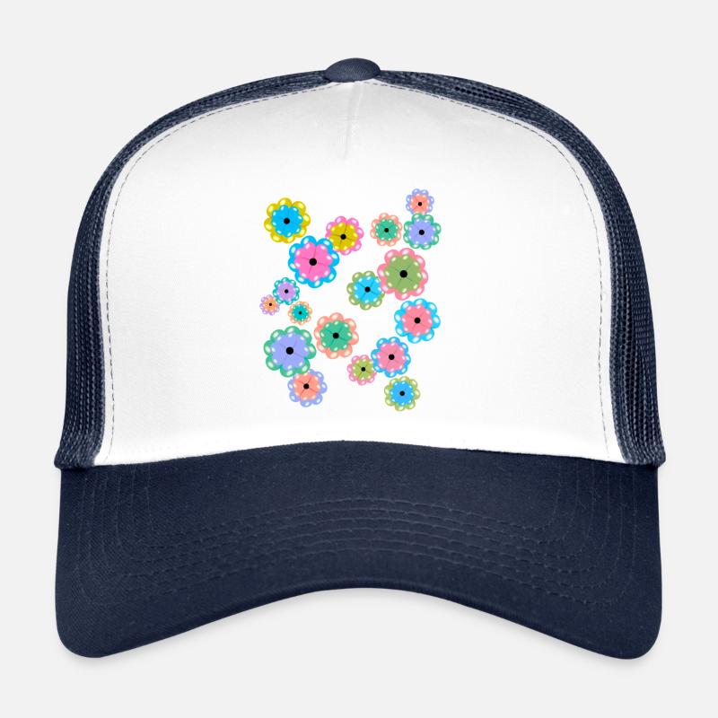 Spring Beginning Spring Flowers Flower Birthday Trucker Cap