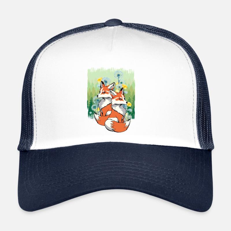 Fox Foxes Children Child Nature Forest Animals Trucker Cap
