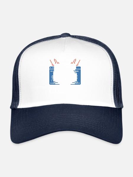 Coding Ninja Programmeur Débogage Master - Casquette trucker  - blanc/marine - Devant