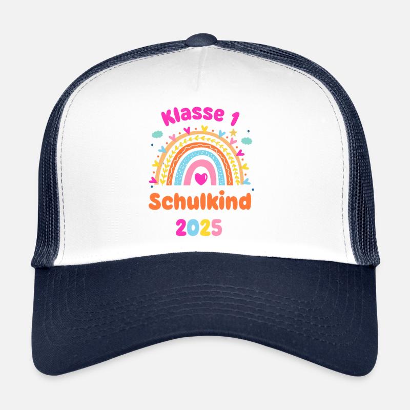 Klasse 1 Schulkind - Einschulung 2025 - Regenbogen Trucker Cap