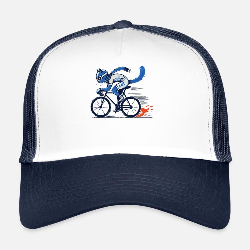 Bicycle cat for stylish road cyclists Trucker Cap