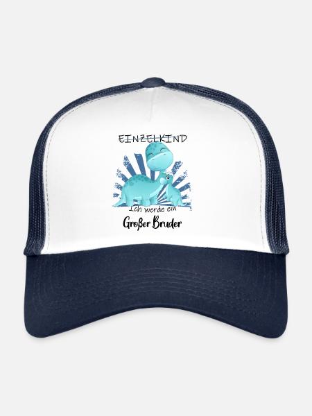 Annoncer la progéniture | Je vais être un grand frère en 2026 - Casquette trucker  - blanc/marine - Devant