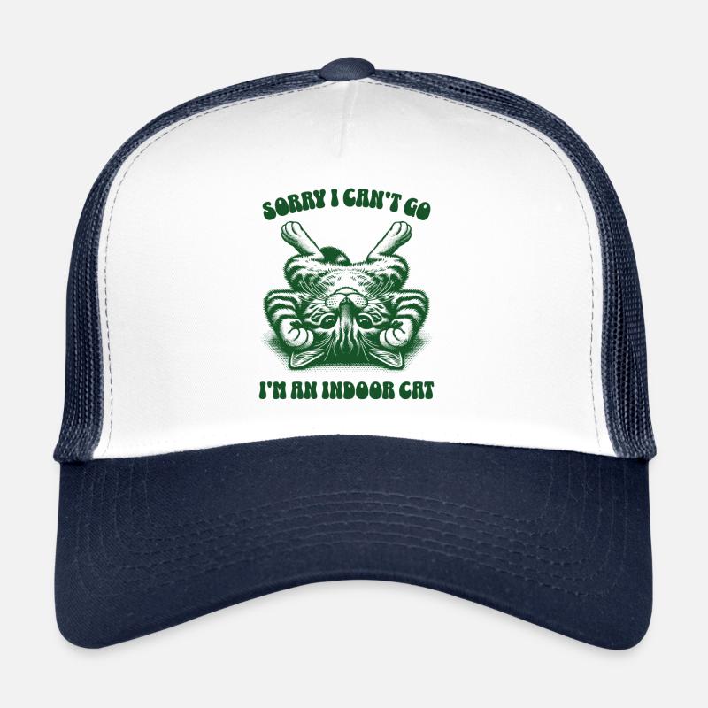 Désolé, je ne peux pas y aller, je suis un chat d’intérieur Drôle d’animal Casquette trucker 