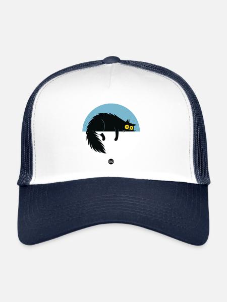 Lazy Surveillance Mode - Trucker Cap - white/navy - Front