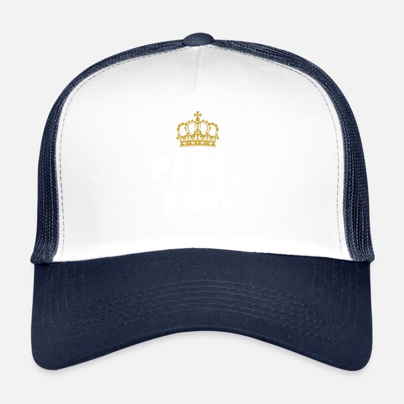 Roi du padel - Casquette trucker  - blanc/marine