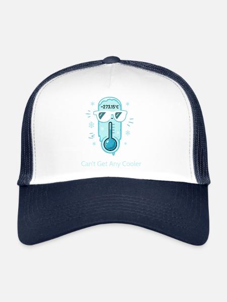 Absolute Zero — Can't Get Any Cooler - Trucker Cap - white/navy - Front
