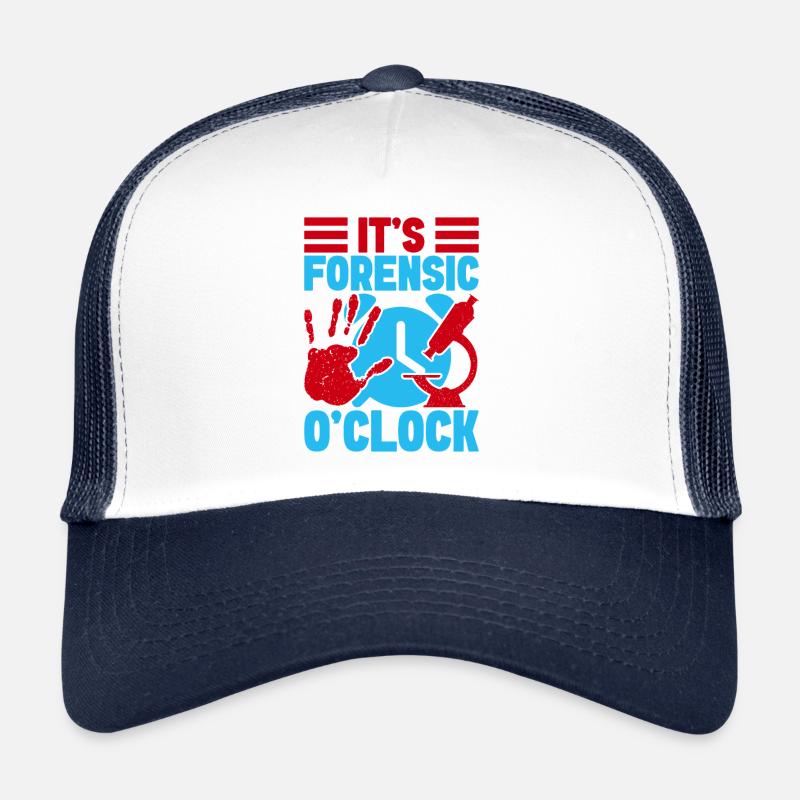 Forensic Science Major Forensic O ́Clock Forensics Trucker Cap
