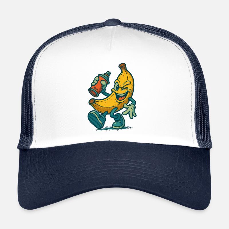 Banane effrontée avec bombe aérosol Casquette trucker 