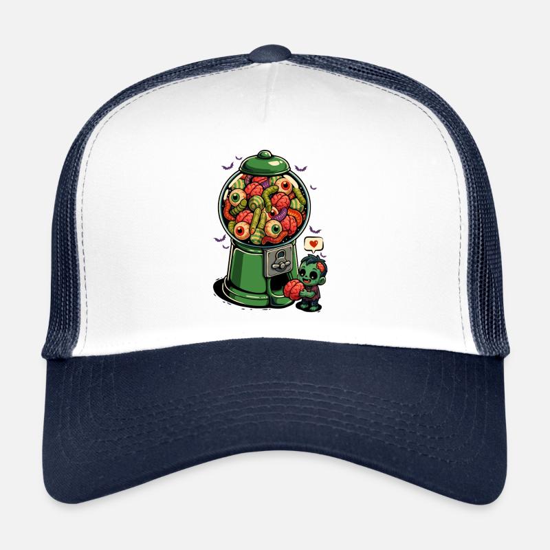 Gumball Zombie - Casquette trucker  - blanc/marine