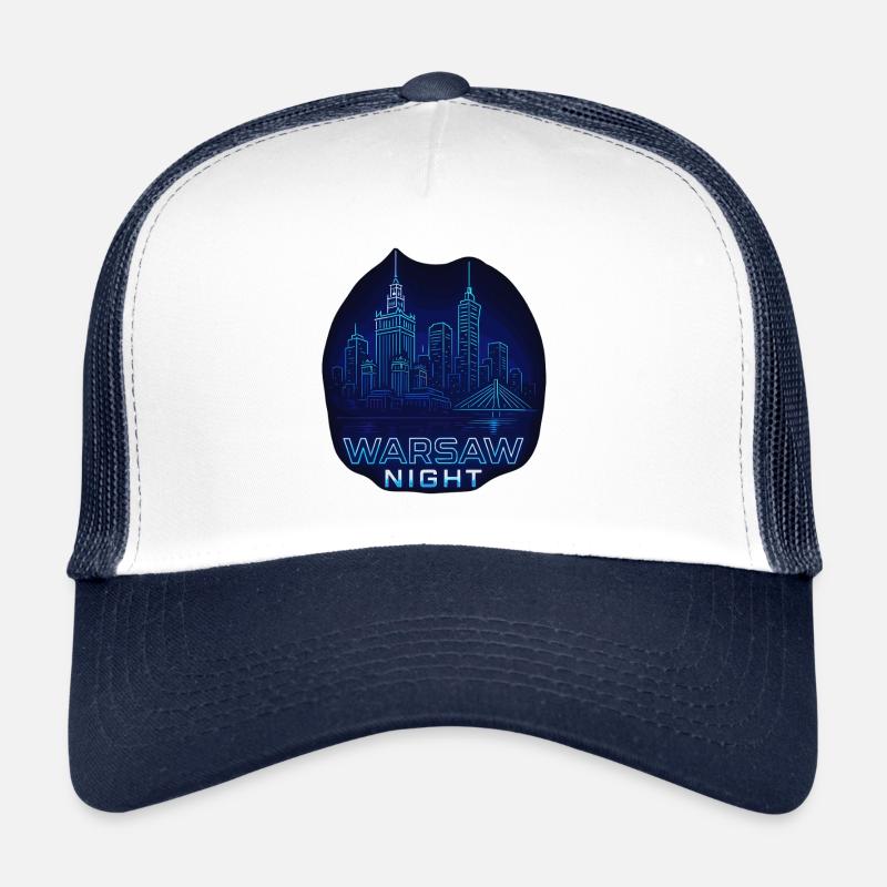 Nuit de Varsovie – Skyline Design Pologne Casquette trucker 