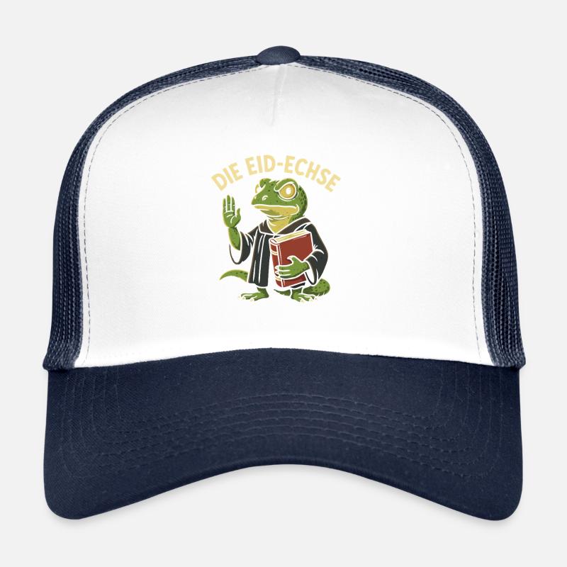 Die Eid-Echse als lustiger Justiz-Gag Trucker Cap