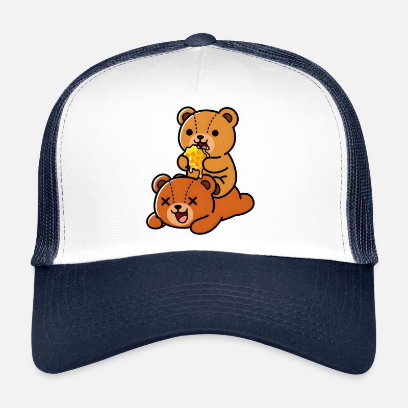 Sweet Honey Bears Cute Cartoon Design Trucker Cap