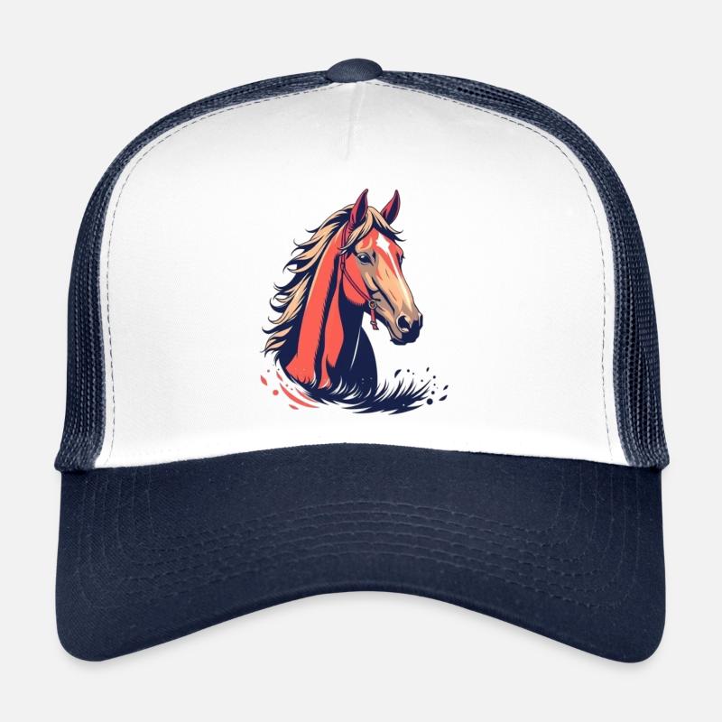 Cheval Tête de cheval Casquette trucker 