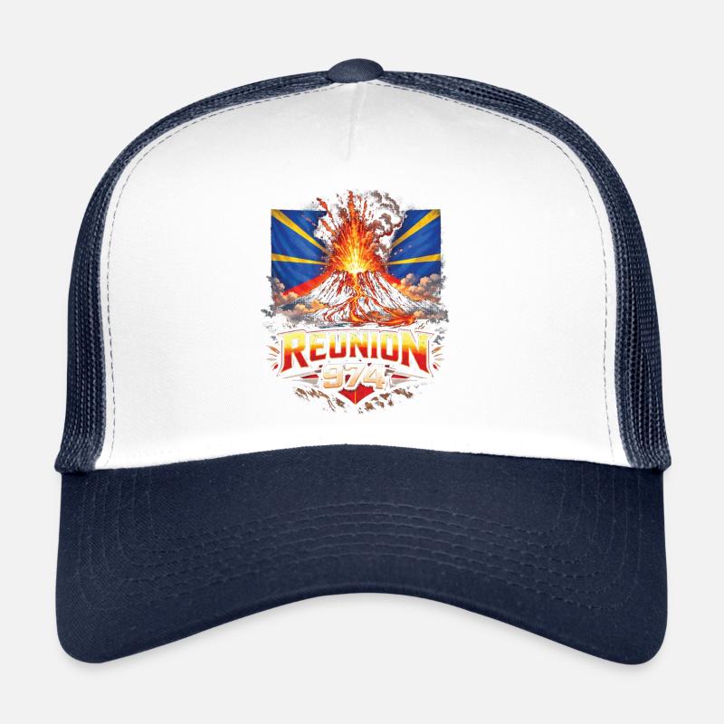 Meeting 974 Erupting volcano Trucker Cap