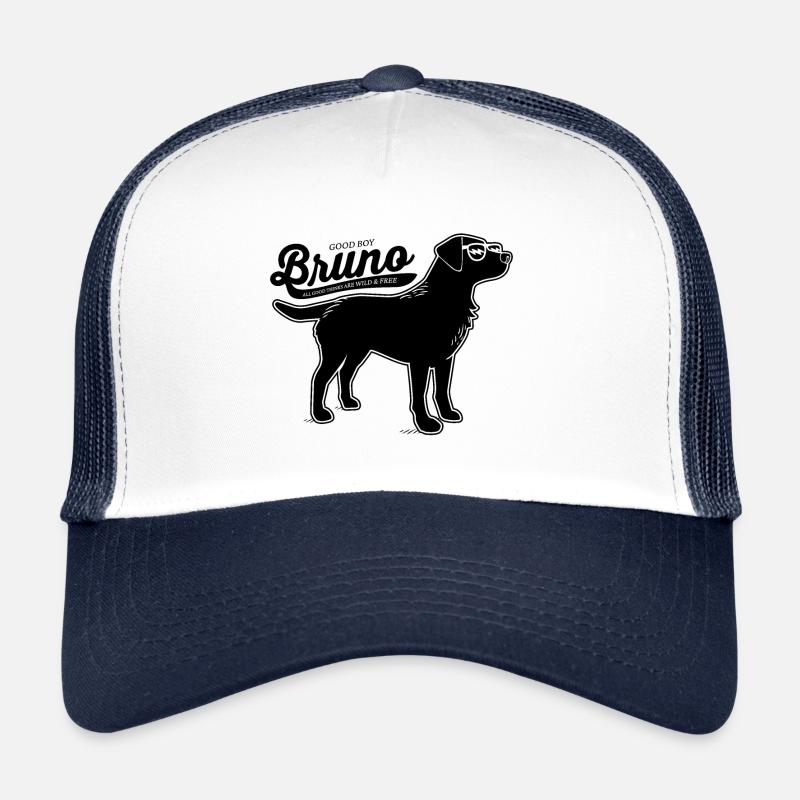 The black schwarze Labrador Trucker Cap