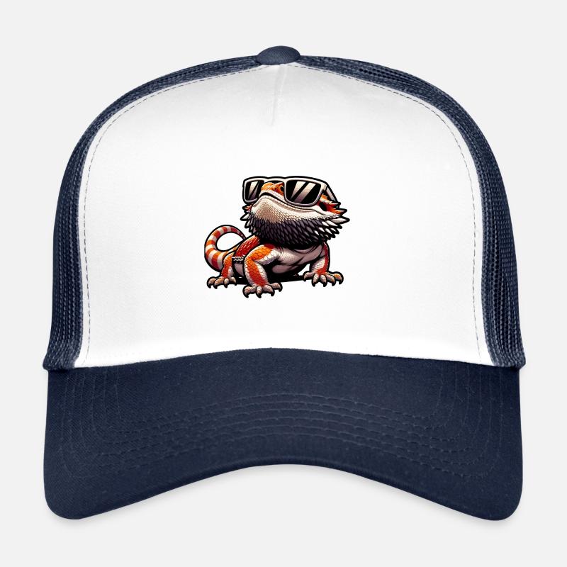 Lézard dragon barbu Casquette trucker 