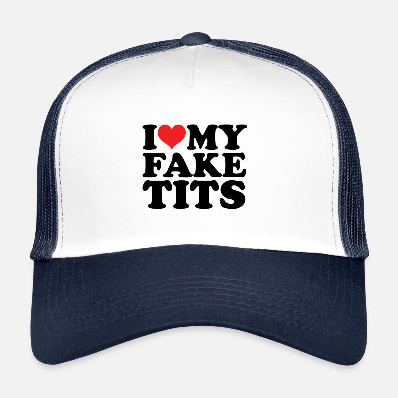 Seins artificiels Augmentation mammaire Satire mammaire Casquette trucker 
