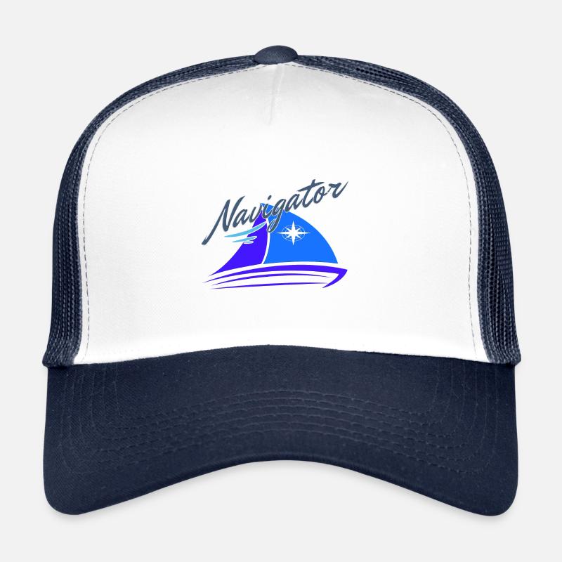 navigator sailor skipper sailingboat sailing gift Trucker Cap