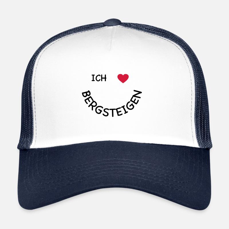 Bergsteigen - Trucker Cap - Weiß/Navy
