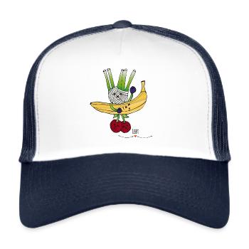 Surfer of vegetables and fruits - Trucker Cap - white/navy - Front
