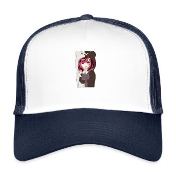 Anime Hood - Trucker Cap - white/navy - Front