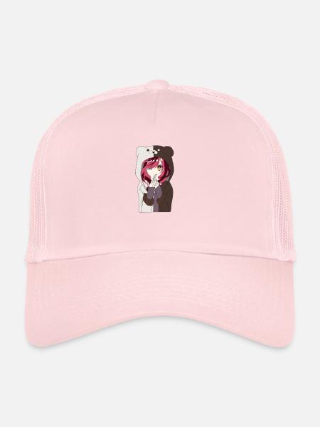 Anime Kapuze - Trucker Cap - Hellrosa - Vorne