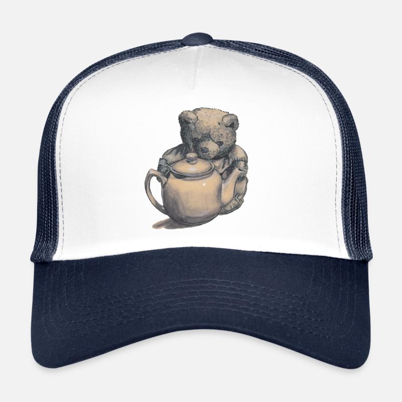Teddy bear with teapot Trucker Cap