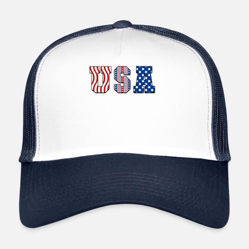 Drapeau américain Casquette trucker 