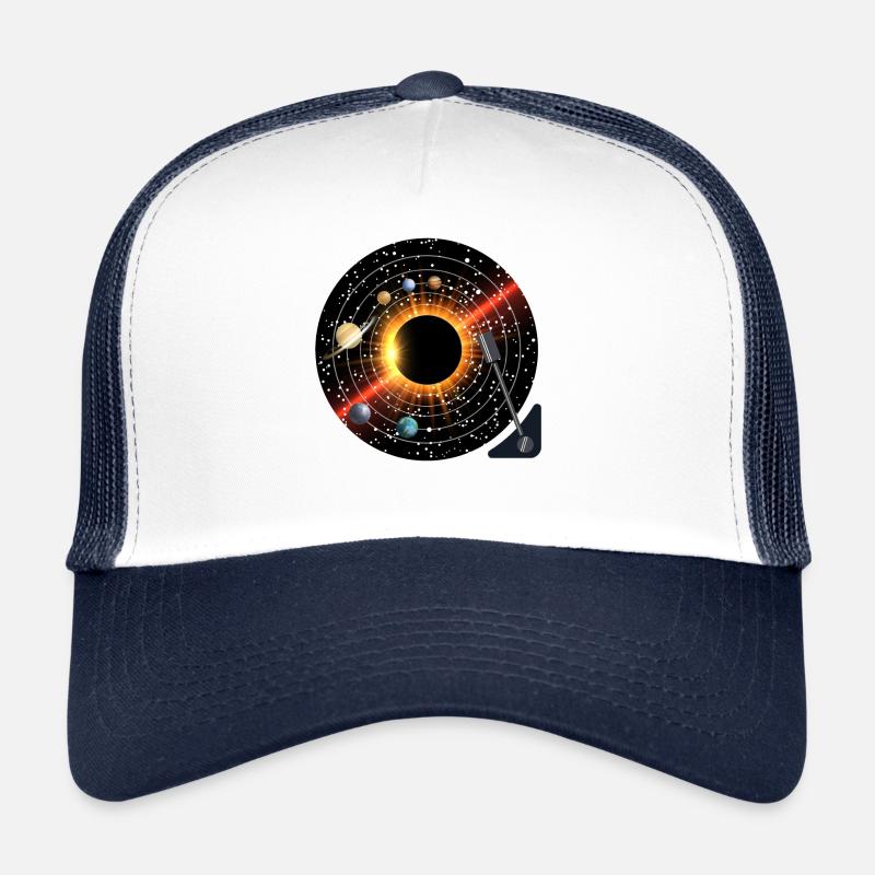Planeten Rekord - Trucker Cap - Weiß/Navy