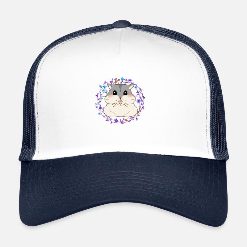 hamster - Trucker Cap - white/navy