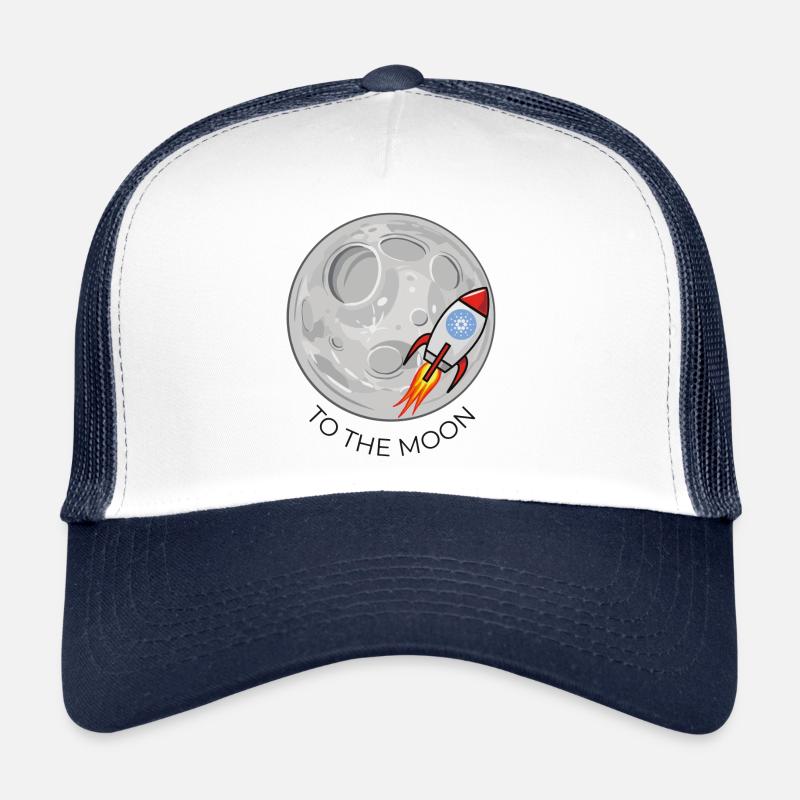 Ada Cardano To The Moon! - Trucker Cap - white/navy