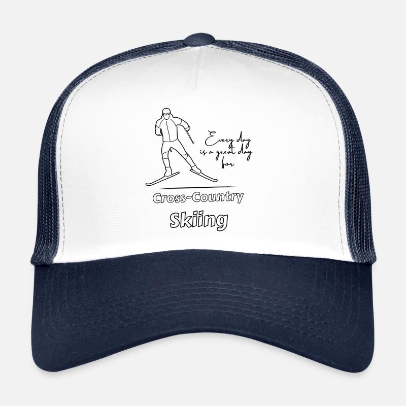 Every day is a great day for XC Skiing - Trucker Cap - white/navy