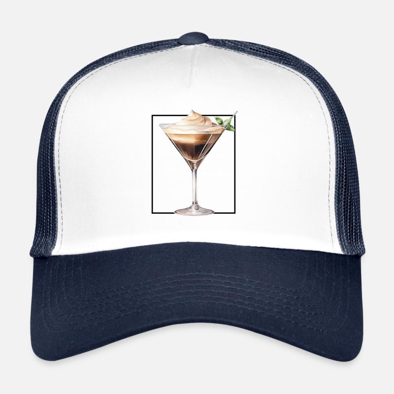 Espresso Martini Watercolour Minimalist Glass Trucker Cap