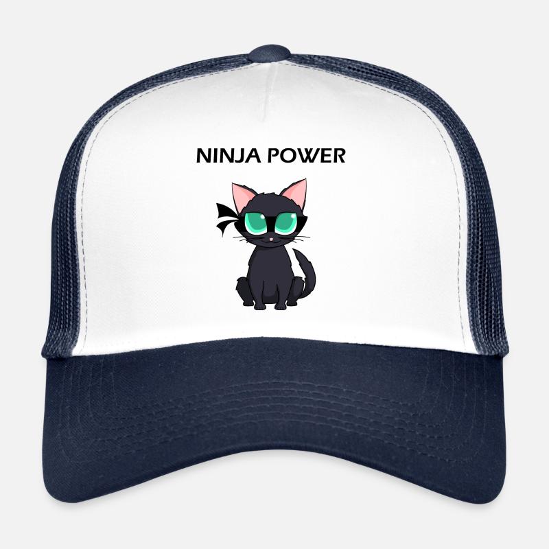Ninja Warrior - Ninja Power - Casquette trucker  - blanc/marine