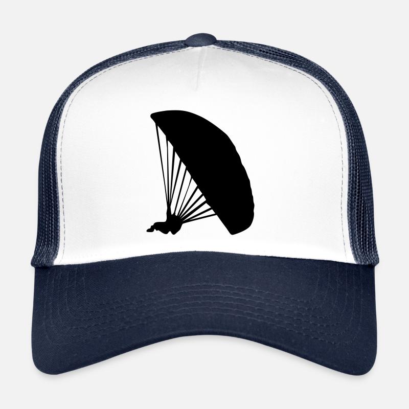 Gleitschirmfliegen Gleitschirm Silhouette - Trucker Cap - Weiß/Navy