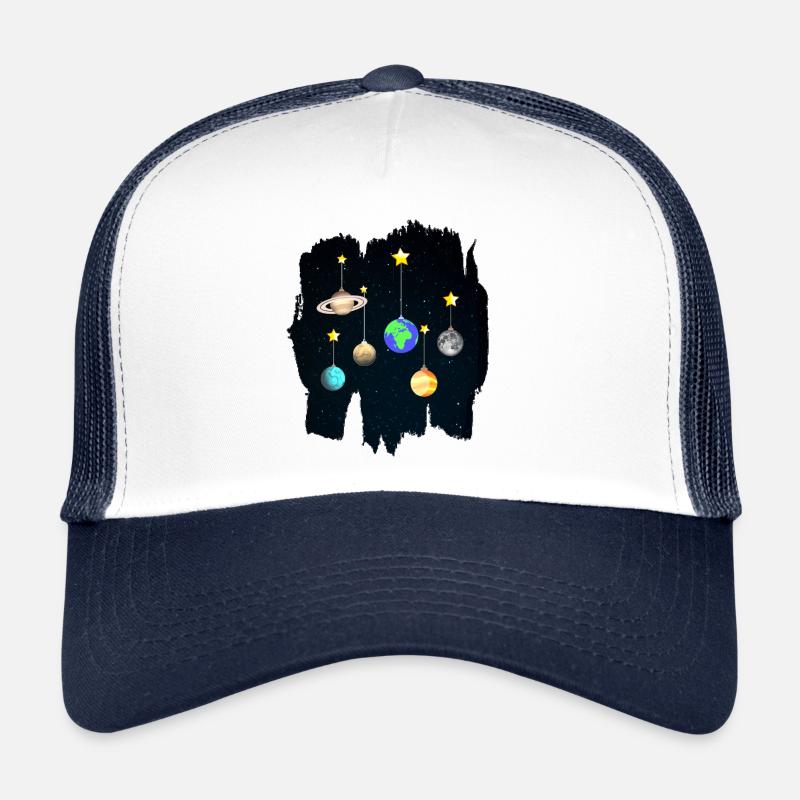 Christmas ball star planet sky Trucker Cap