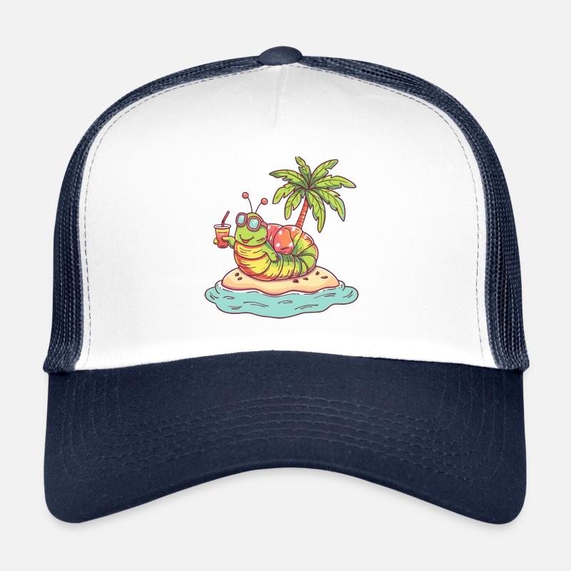 Bande dessinée Worm Summer Beach Casquette trucker 