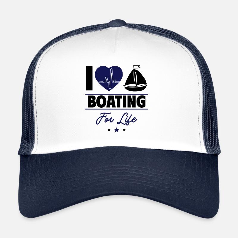 Ich liebe das Bootfahren – Leidenschaft fürs Leben Trucker Cap