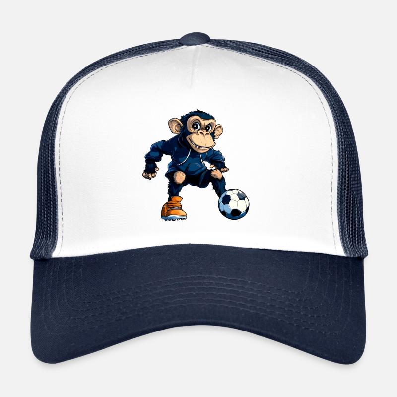 Fussball Schimpanse Trucker Cap