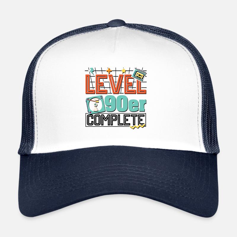 Level -90er Complete - Trucker Cap - Weiß/Navy