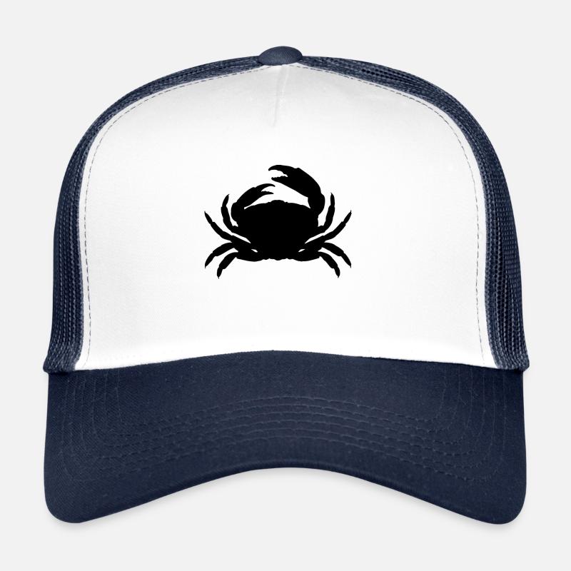 crab - Trucker Cap - white/navy