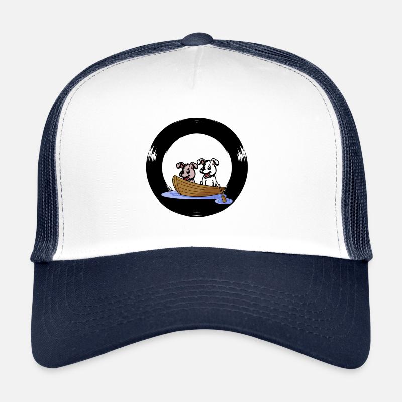 chiens bateau à rames bateau à aubes bateau à pagaie aviron Casquette trucker 