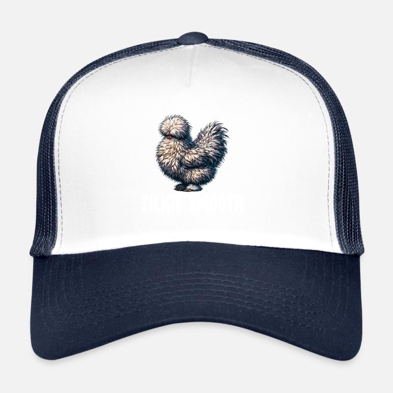 Silkie Chicken Silkie Hen drawing Trucker Cap