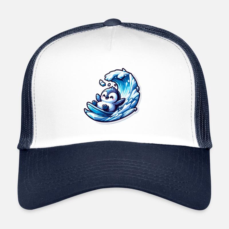 Pingouins mignons Petit pingouin Petit pingouin Casquette trucker 