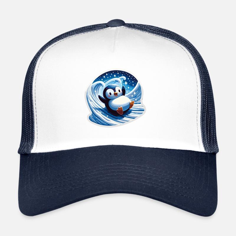 Pingouins de Noël Petit pingouin Pingouin amoureux des pingouins Casquette trucker 